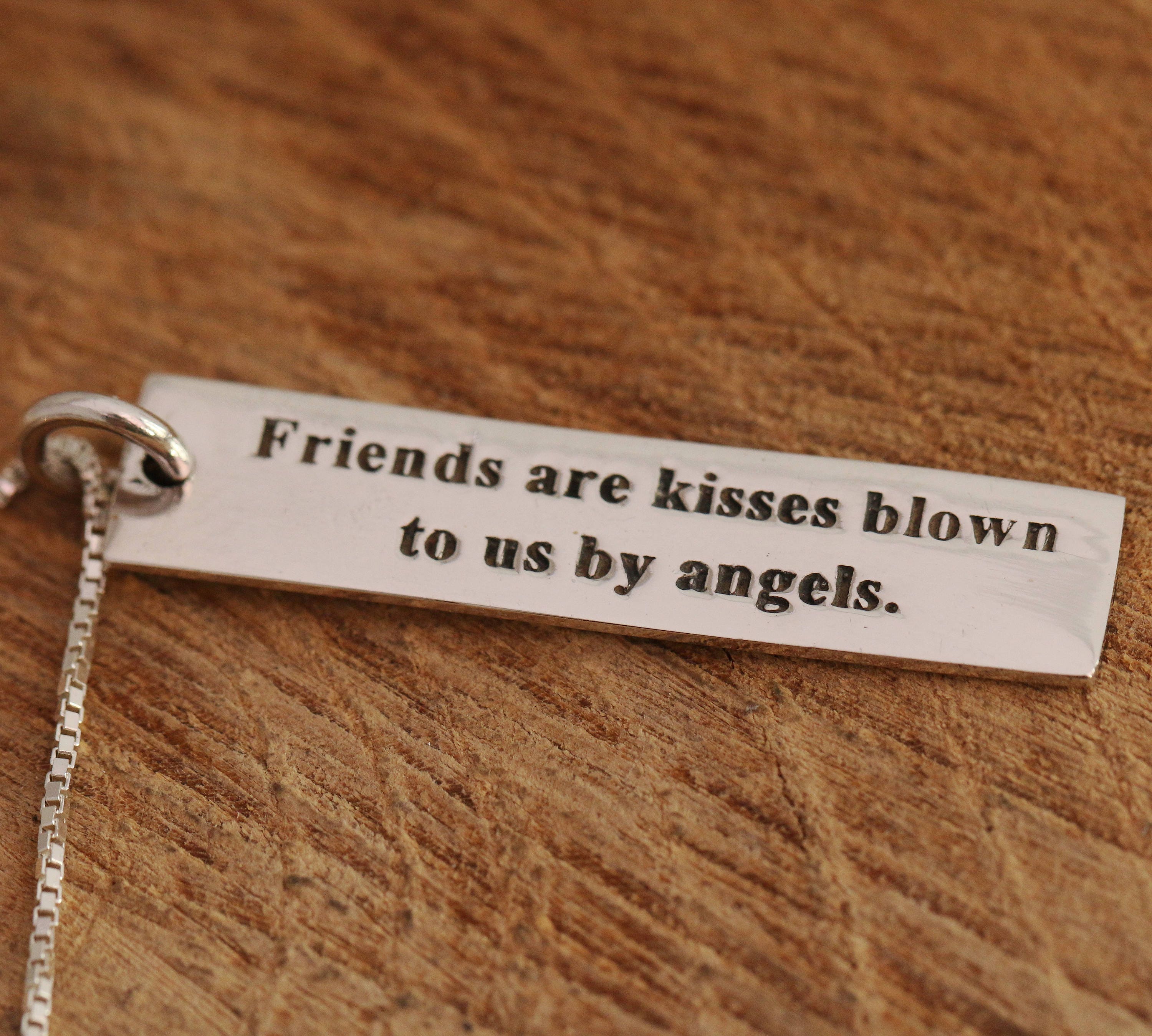Sterling Silver Friendship Necklace, Silver Friendship Necklace