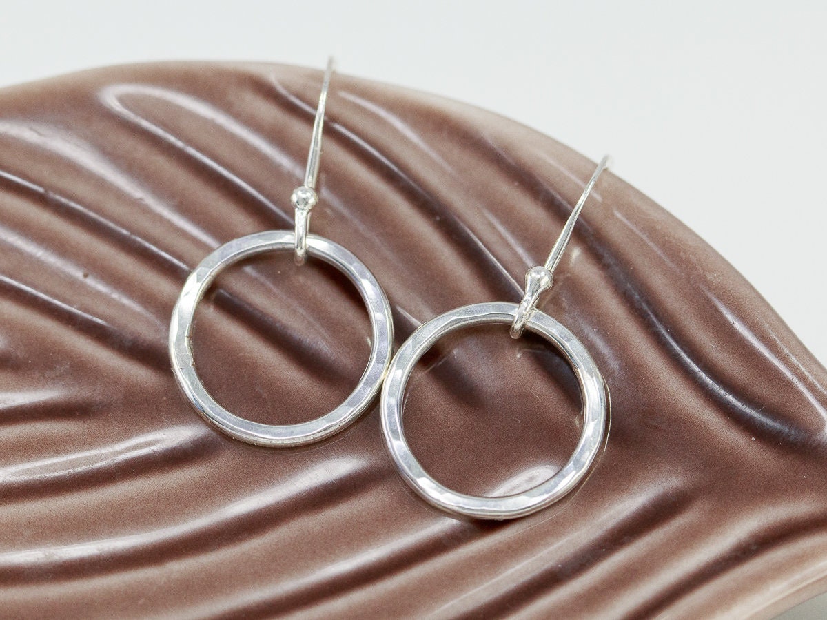  Elegant, Wire-Wrapped Sterling Silver Dangle Earrings, Swirl  Earrings, Hoop/Circle Earrings. Handmade. Gift for Her. 10% of Proceeds go  to UNICEF! : Handmade Products