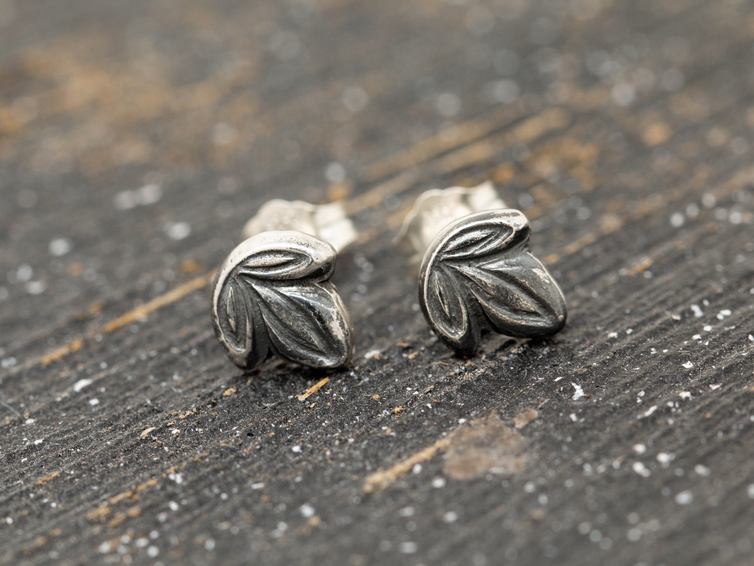 Get Silver Plated Leaf Studs at  670  LBB Shop