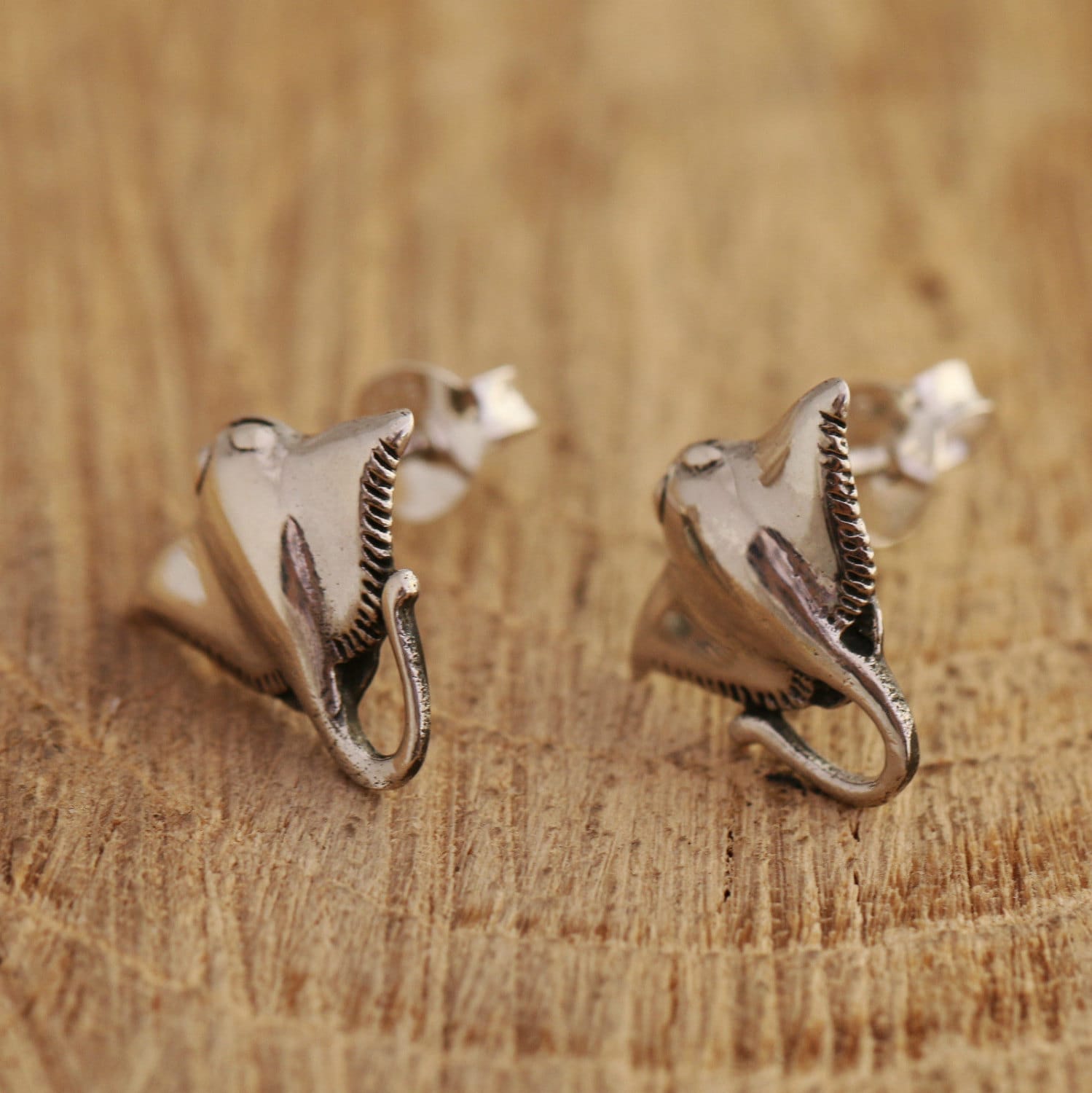 Sterling Silver Stingray Earrings Sterling Silver Ray Fish
