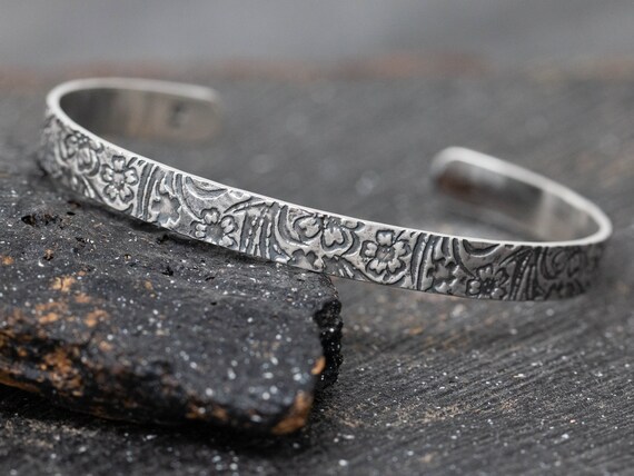Floral cuff bracelet deals