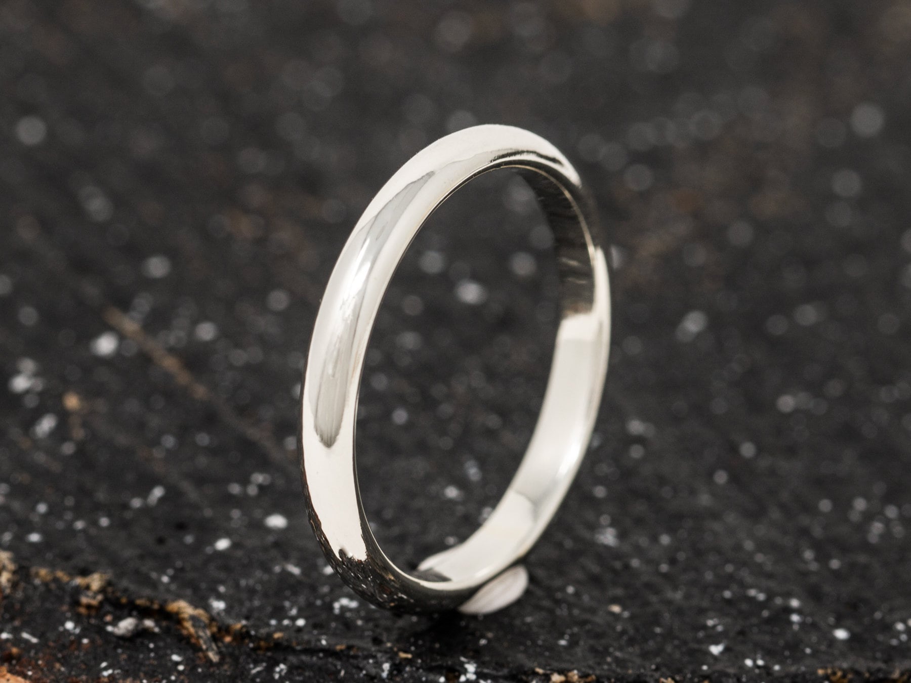 Plain Silver Ring Simple Silver Band 3mm Wide Ring Simple 