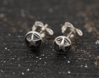 Sterling Silver Star Stud Earrings, Silver Star Stud Earrings, Wishing Star Stud Earrings, Star Earrings, Unisex Earrings, Gift for Her