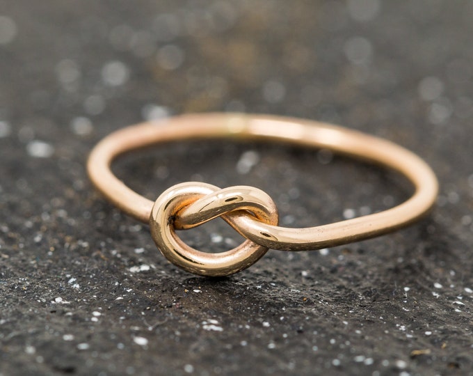 Nodatus Ring, in 9ct Yellow Gold, Gold Love Knot Ring, Promise Ring, Wedding Ring, Inifinty Knot Ring, Unconvensional Wedding Ring