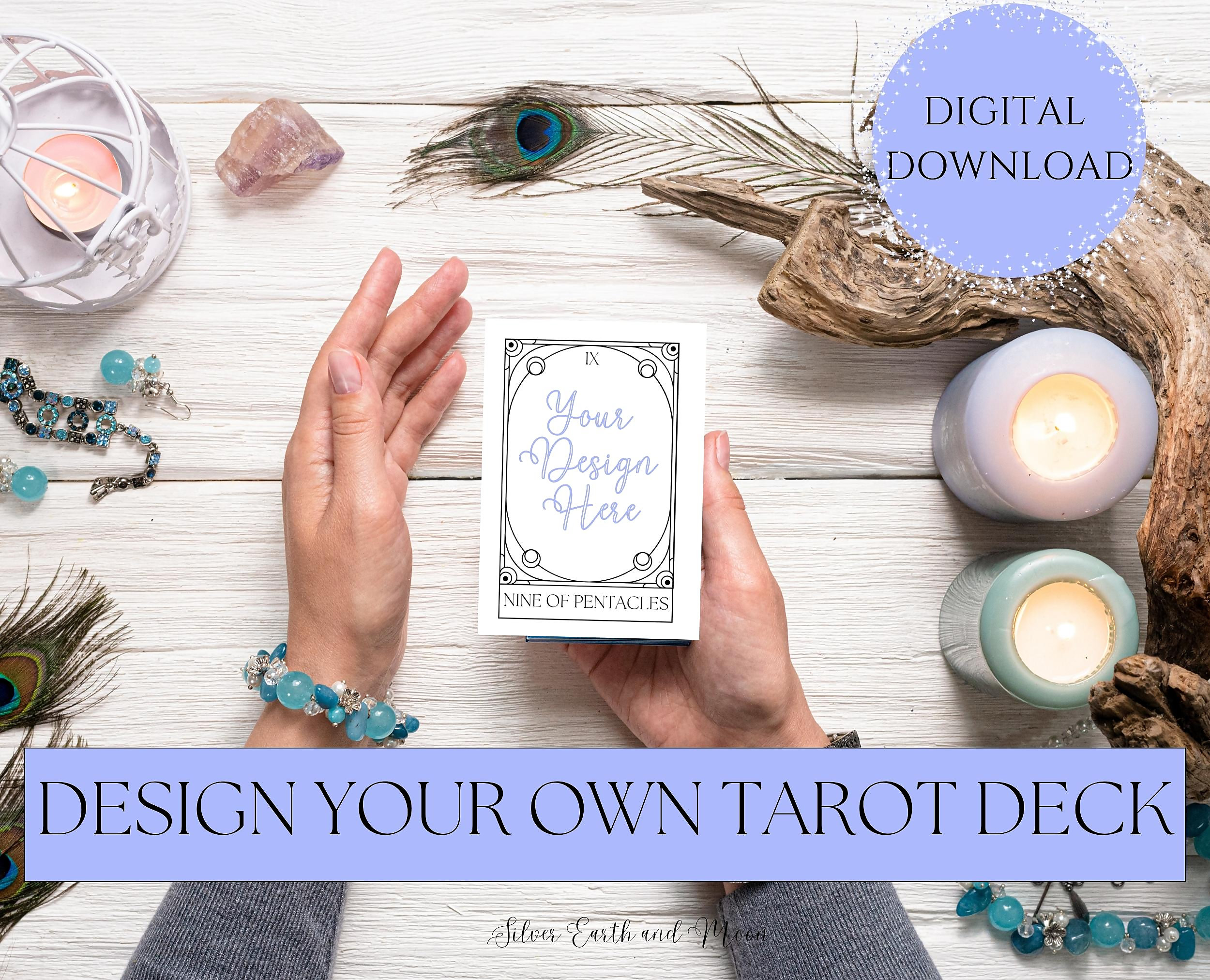 Make Your Own Tarot Tarot Printable Diy Deck Template Design Etsy UK