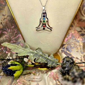 Chakra Crystal Yoga Pendant, Chakra Meditation Necklace, Chakra ...