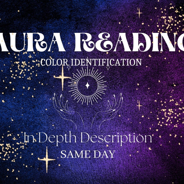 Aura Reading via text/ email or Etsy message same day, Psychic Reading for aura energy, unique gift idea for soul color identification fast