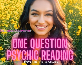 One Question Reading, Psychic Intuitive message reading, clairvoyant message, 5 star seller prediction answer, professional clairvoyant