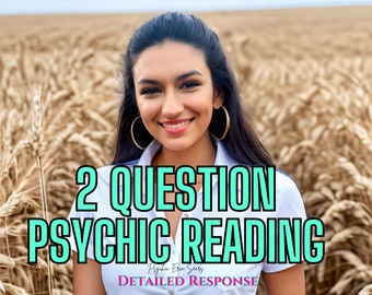 2 Question Reading via Text or Email by professional Psychic Medium Erin Roach | text reading | two question