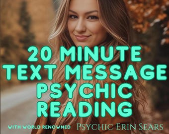 20 minute Text message Psychic Reading: Clairvoyant Intuitive Guidance, messages