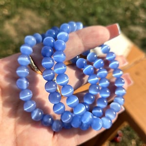 Bracelet Perles Sélénite Du Maroc Et Agate Noire 8mm - Fabriqué En France - Neuf Avec étiquettes