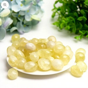 Small high quality natural citrine tumblestone (2pcs)Natural Citrine Tumbled Crystal, Tumbled Polished citrine, money crystal, dream crystal