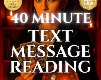 40 minute Text message Psychic Reading: Clairvoyant Intuitive Guidance, messages