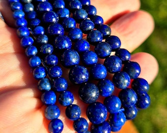 Lapislazuli Kristall Stretch Armband, mehrere Größen Lapislazuli Armband, öffnen Sie Ihr drittes Auge Armband, Lapislazuli blau und gold