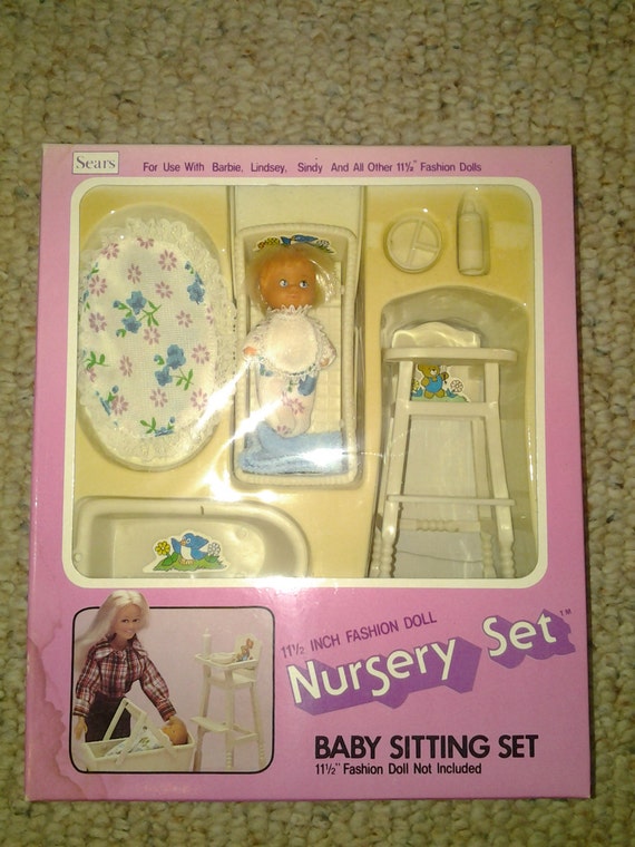 barbie baby nursery set