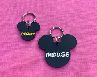 mickey dog tag