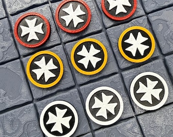 Fichas de objetivo para juegos de rol de mesa