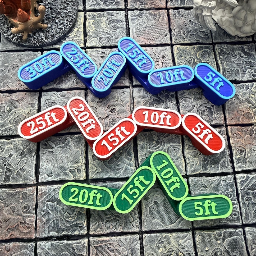 Chain Movement Ruler - Foot Ft for RPG Table Top Games - Etsy