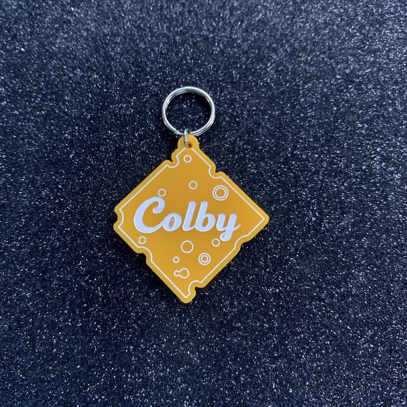 Cheese Slice Pet Tag