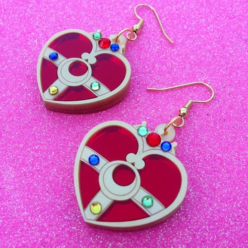 Sailor Moon Cosmic Heart Compact Necklace Etsy