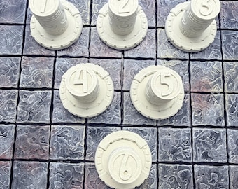Marcadores de objetivo para juegos de rol de mesa
