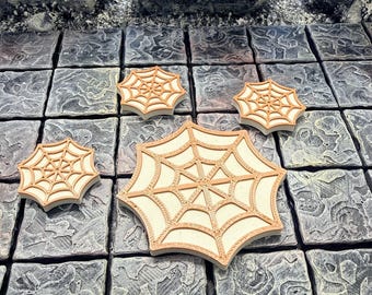 Spider Web Token Markers for RPG Table Top Games