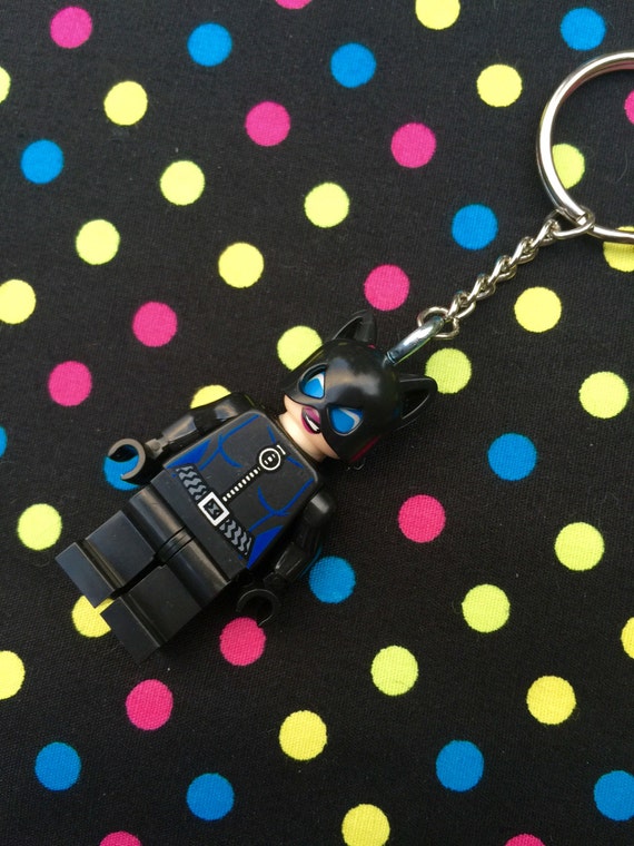 Catwoman Figure Keyring / Keychain...Handmade using LEGO® Etsy