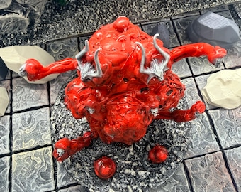 Miniatura de monstruo Oblex rojo - Dungeons and Dragons - Miniatura pintada - Juego de rol de mesa