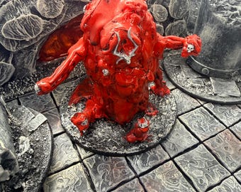 Miniatura de monstruo Oblex rojo - Dungeons and Dragons - Miniatura pintada - Juego de rol de mesa