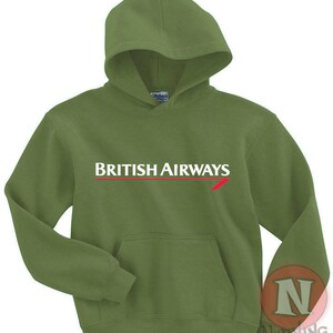 British Airways New Logo Hoodie - Unisex Airline Hooded Sweatshirt, Poly-Cotton Blend (UK Made) 5 thumbnail image
