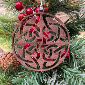 Celtic Knot Christmas tree decoration pagan winter solstice decor