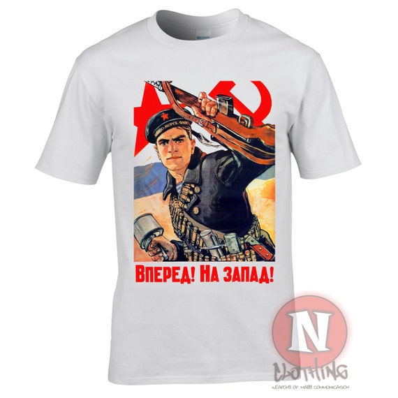Soviet Era World War 2 Propaganda T-shirt for WW2 Buffs 