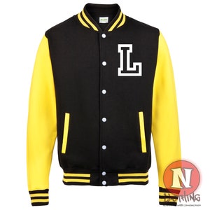 Custom Kids Varsity Jacket, for Sports and after school clubs, Name or Number Varsity, Personalised Unisex Baseball Jacket image 10