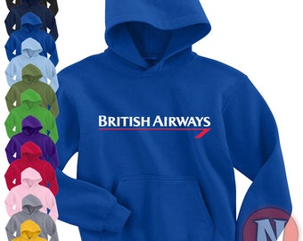 British Airways airline Hoodie hooded top aircraft plane spotting BA Heathrow airport