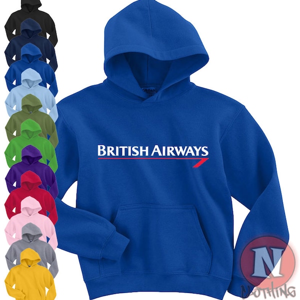 British Airways airline Hoodie hooded top aircraft plane spotting BA Heathrow airport