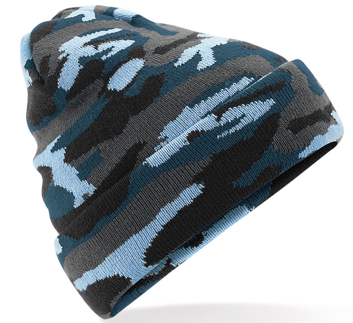 Original Camouflage Cuffed Beanie Hat 4 Colours Turn up Beenie - Etsy UK
