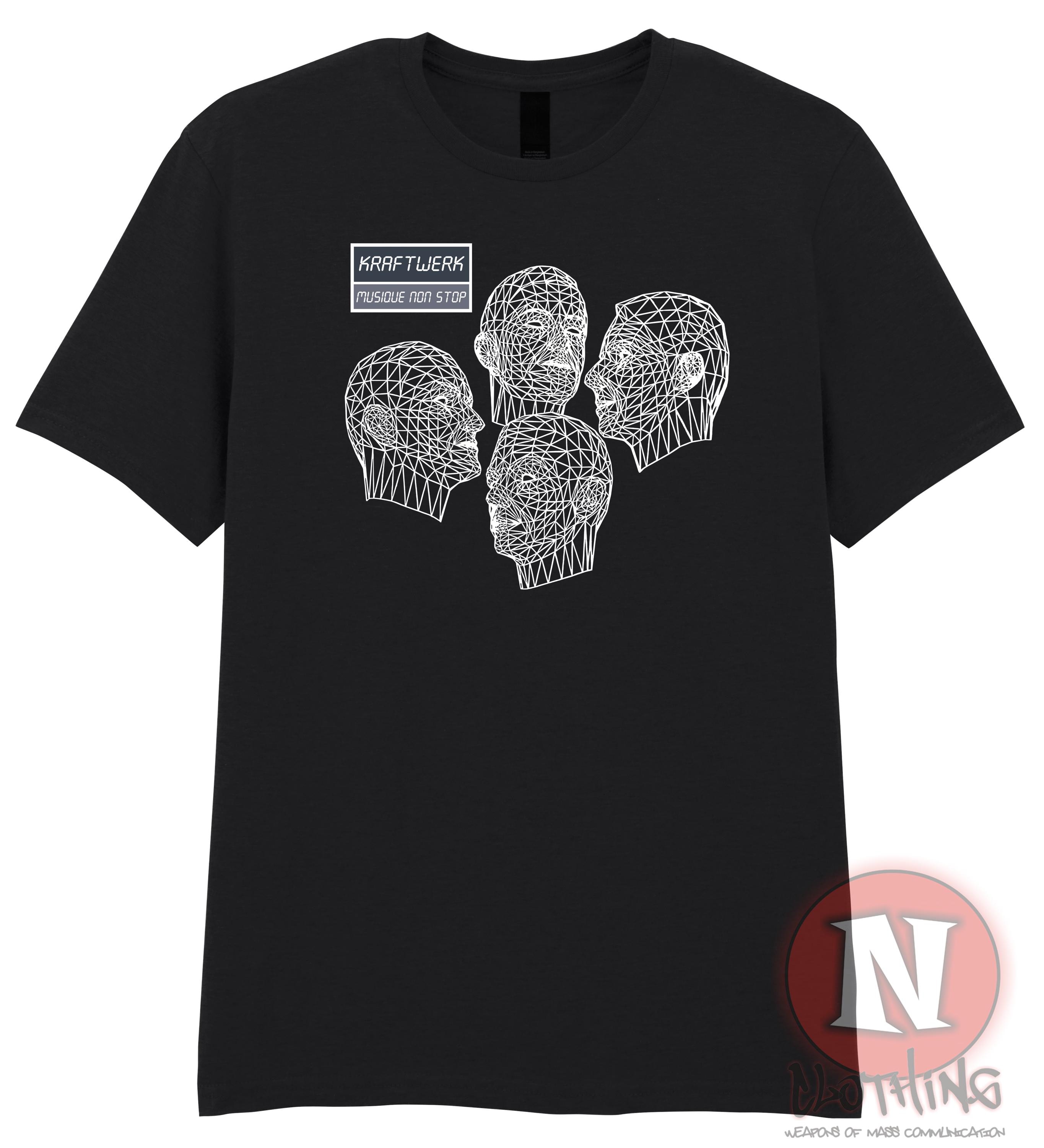 KRAFTWERK Tシャツ XL MUSIC NONSTOP Kraftwerk Musique Non Stop T-shirt Old School Edm 80's - Etsy