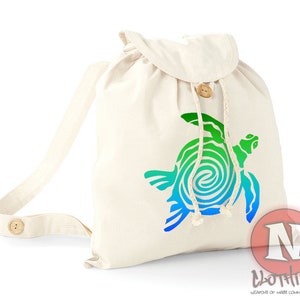 Turtle backpack bag environmentally friendly organic beach vacation college