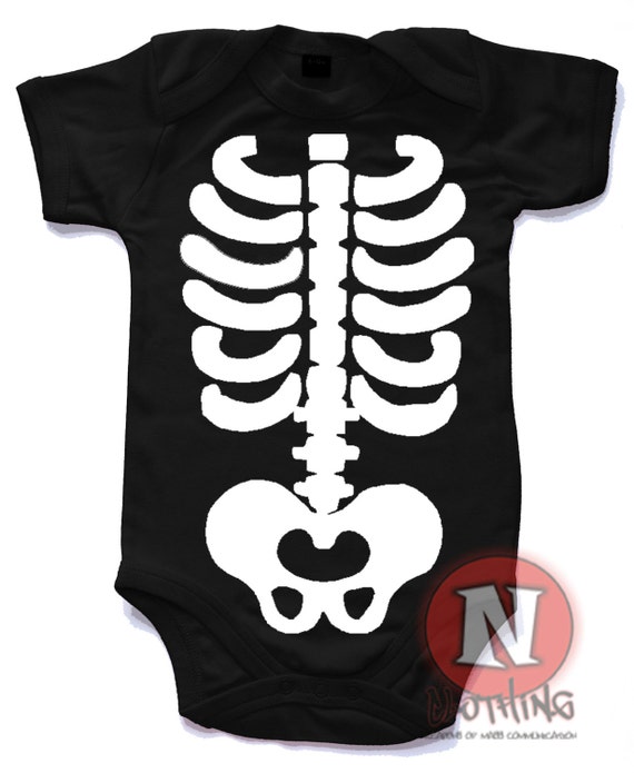Skeleton baby grow 2025