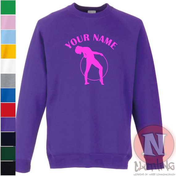 Felpa Con Cappuccio Personalizzata Per Ginnastica | Stelle, Posa 3 Gambe, Bambini, Danza, AWDis - Foto 5