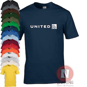 United Airlines t-shirt.  For air crew and aircraft fanatics and airport aficionados and aviation fans