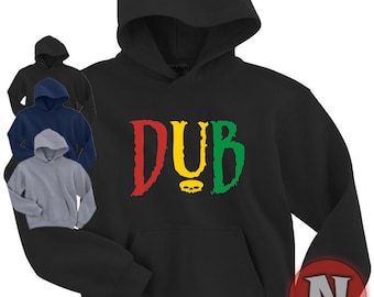 DUB reggae Hoodie Jamaica rasta roots polycotton adult hooded sweatshirt