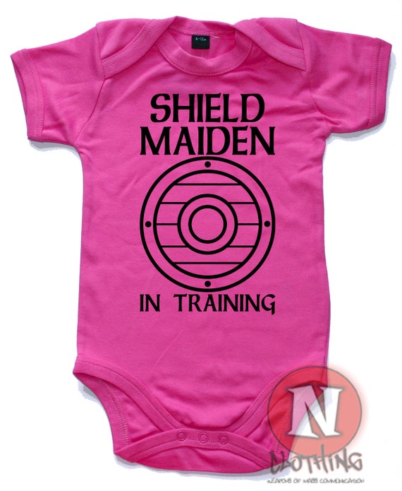Shield Maiden in Training Süß Strampler Baby Anzug Weste Viking Ragnor Lothbrok