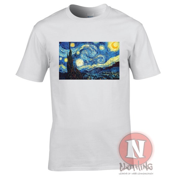 The Starry Night By Vincent Van Gogh | Famous Painting Shirt The Starry Night By Vincent Van Gogh | Famous Painting Shirt
