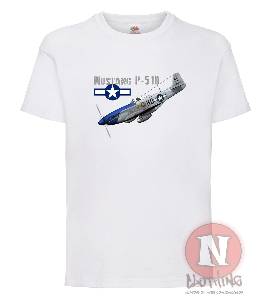 P51 Mustang Children's Tshirt. Exclusive World War 2 Etsy UK