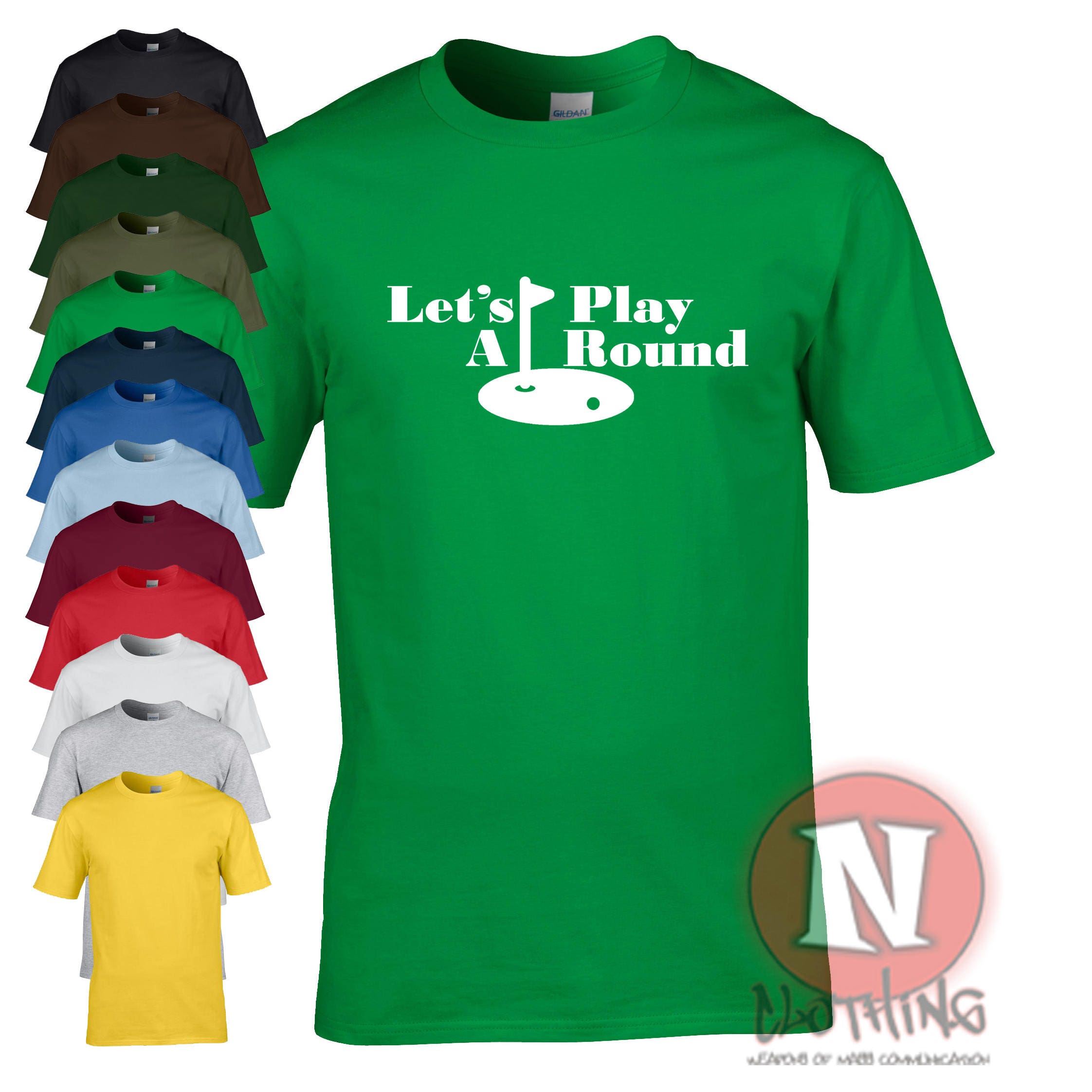 Let's Play A Round Funny T-shirt. All Golf - Etsy