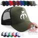 Boba Fett Mandalorian cap Half mesh retro trucker baseball hat Star Wars Jenga Fett Various colours. Snapback adjuster. Printed design. 