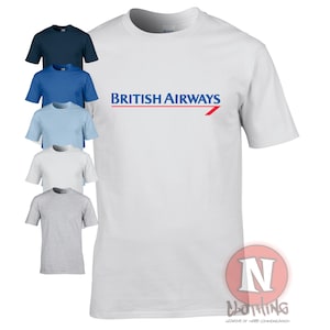 T-Shirt mit Retro-Logo von British Airways. Tolles simples Design das wirklich auffällt. Ideal für den Fluglinie Liebhaber.