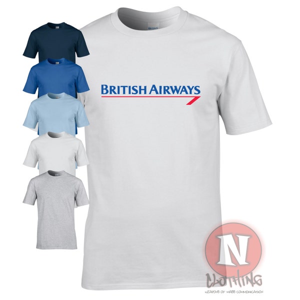 British Airways retro logo t-shirt. Great simple design that really stands out. Ideal for that airline lover.