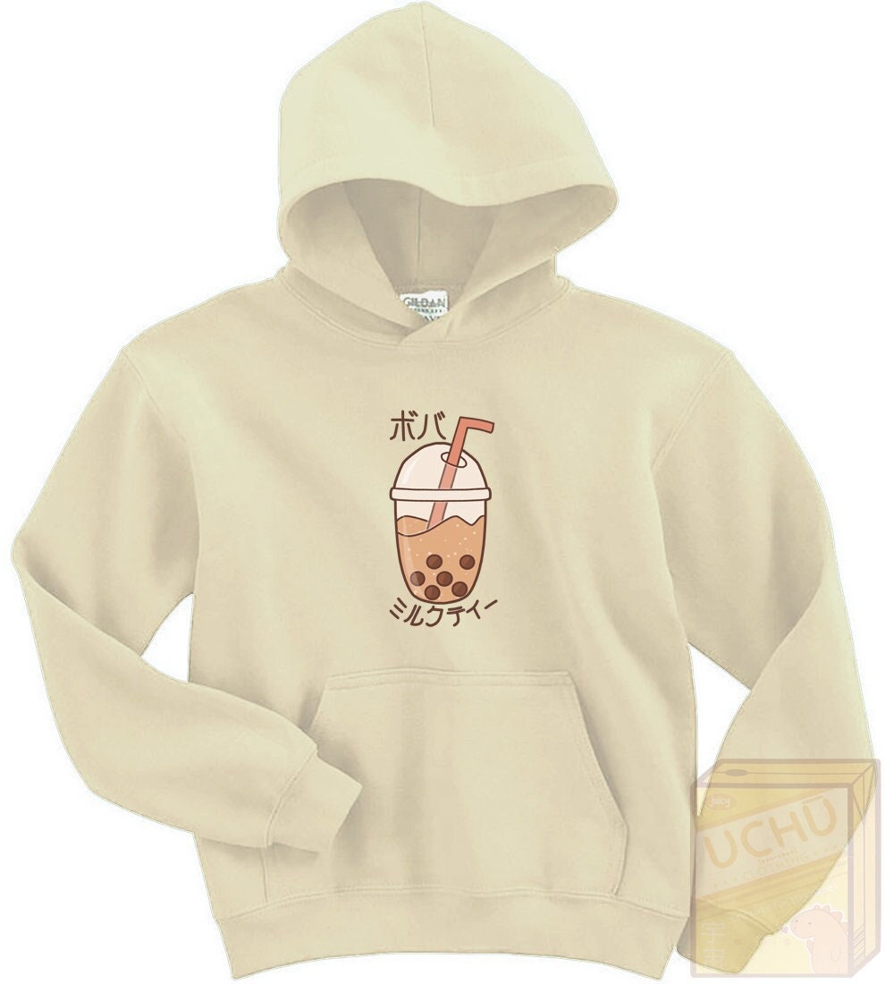 Bubble Tea Hoodie Exclusive Uchu Clothing Design Polycotton Adult Hooded Sweatshirt Etsy Ireland